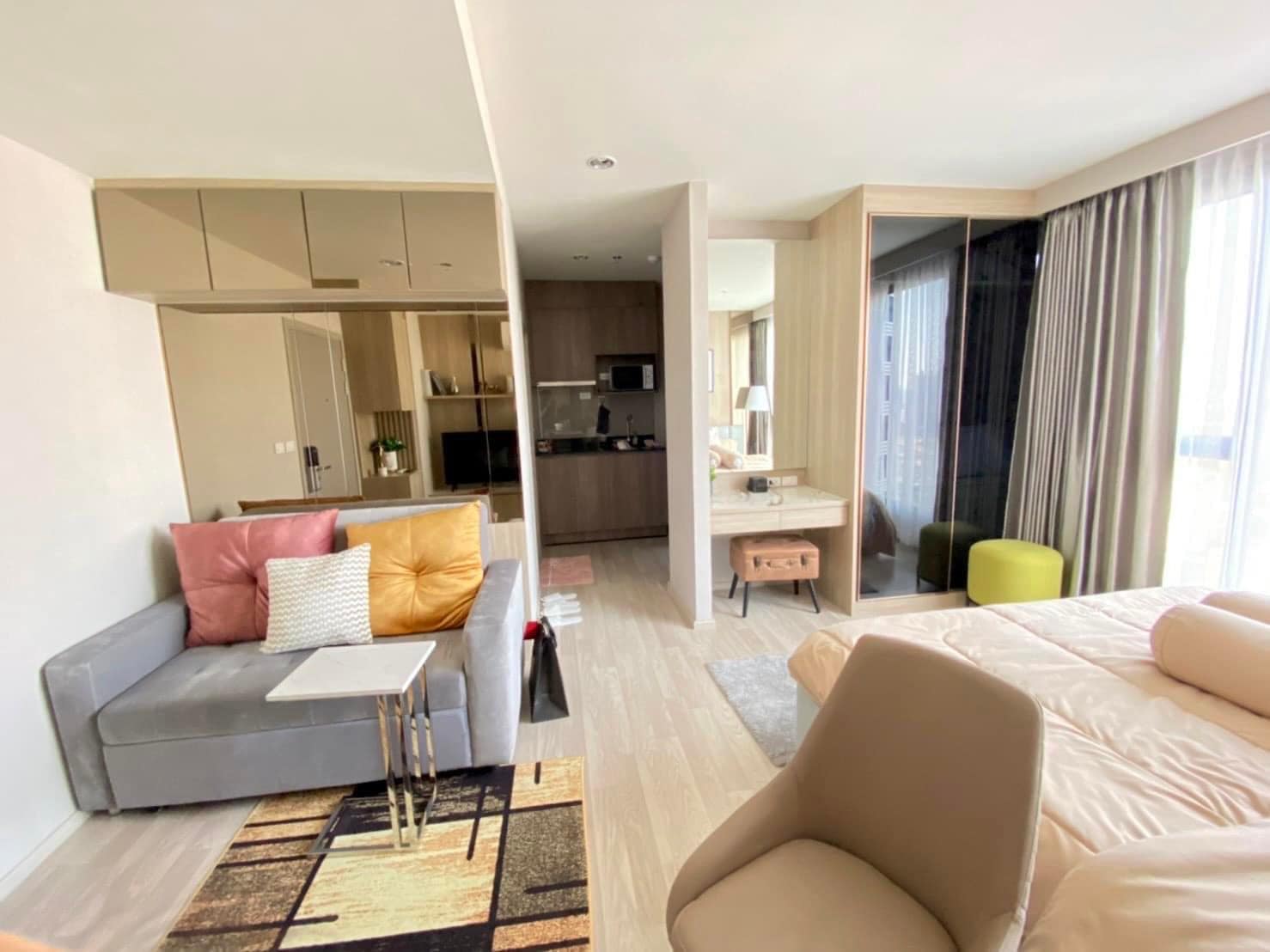 ปล่อยเช่าคอนโด IDEO Mobi Sukhumvit Eastpoint (ไอดีโอ โมบิ สุขุมวิท อีสต์พอยท์) - 1ห้องนอน 1ห้องน้ำ 1ห้องนั่งเล่น - ใกล้ BTS บางนา - ขนาดห้อง 30 ตรม. ชั้น 18 ตึก A