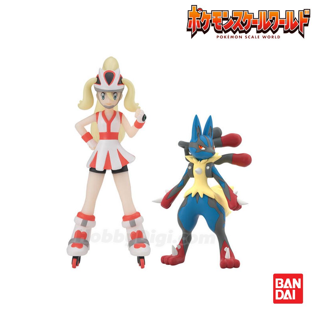 Preorderเข้า 4-5/2026 รบกวนสั่งแยกกับสินค้ารายการอื่นครับ Bandai 4570117923197 POKÉMON SCALE WORLD KALOS REGION KORRINA & MEGA LUCARIO W/O GUM