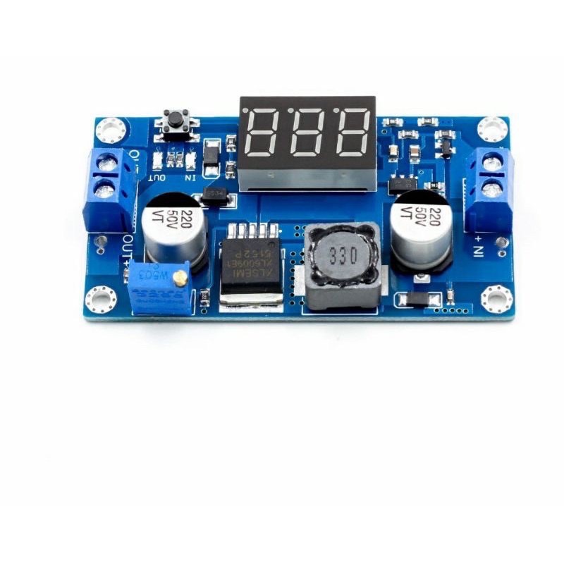 โมดูล Step up XL6009 แปลงไฟจาก 3-34V to 4-35V LM2577 กระแสสูงสุด 4A พร้อมจอดิจิตอลโวลต์มอเตอร์