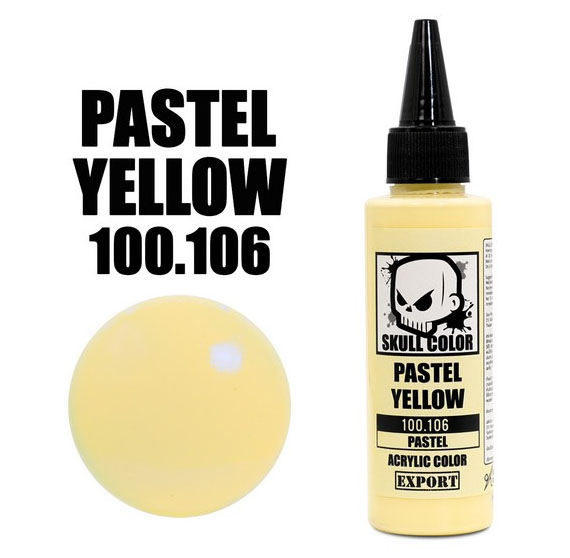 skull pastel 100.106 pastel yellow 60ml. สีเหลืองพาสเทล