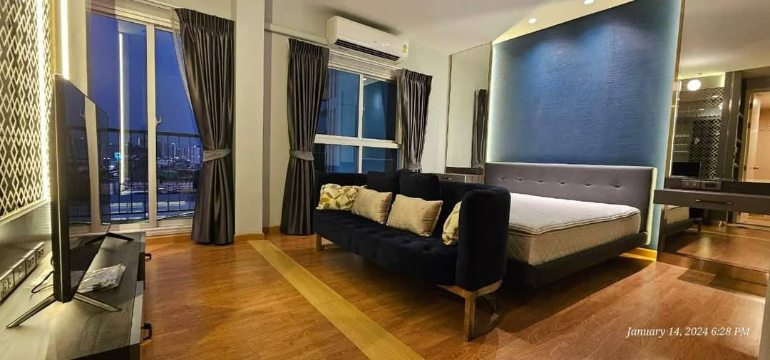 High Low Rise โซนพื้นที่ MRT หลักสอง ให้เช่าห้องแบบ 1ห้องนอน 1ห้องน้ำ คอนโด The Parkland Phetkasem (เดอะพาร์คแลนด์ เพชรเกษม) ขนาดห้อง 36 ตรม. ชั้น 15 ตึก A