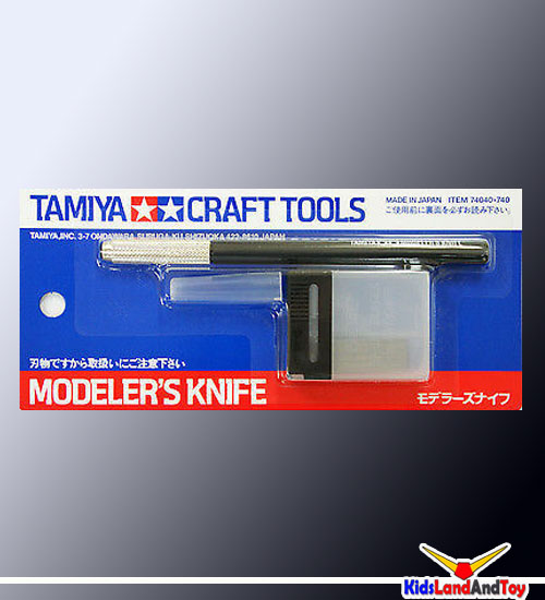 74040 Modeler's Knife มีดตัดจับแบบปากกา สีดำ+ใบมีดอะไหล่ 25 ชิ้น