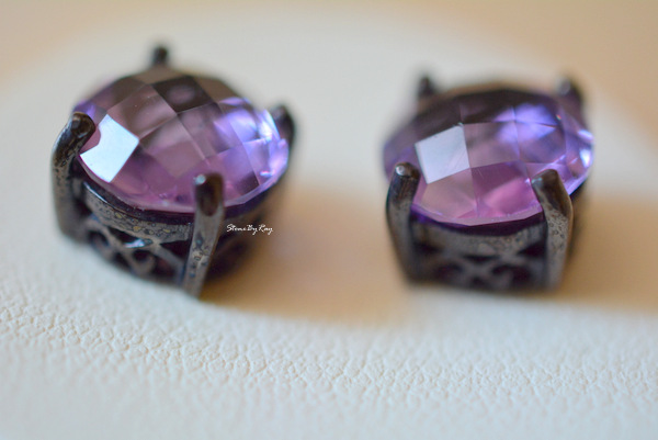 ต่างหูพลอยอเมทิสต์ (Amethyst)