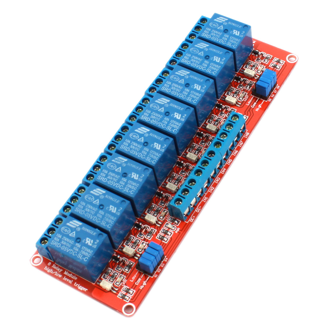 5V 8 Channel Relay High/Low Level Trigger Relay Module