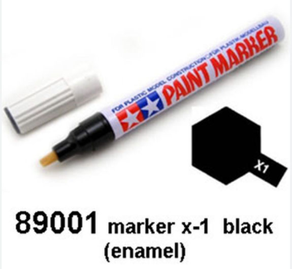 tamiya 89001 paint marker enamel x-1 black ดำ (เงา)