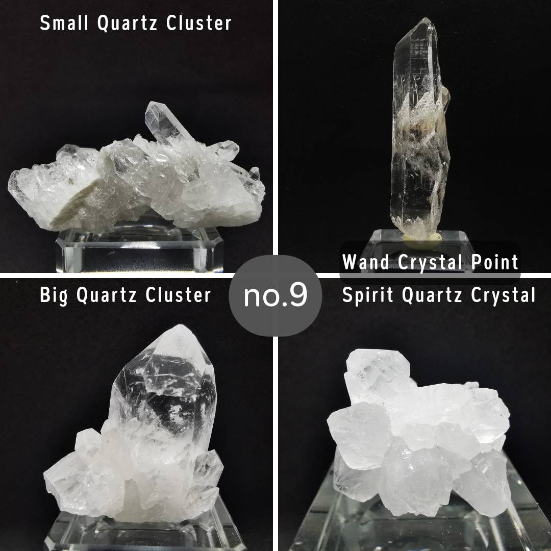 ชุดหินคริสตัลควอตซ์4ชนิด (4 of a Kind Natural Quartz Collection)