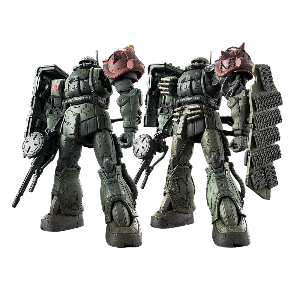 4573102672766 p bandai hg zaku II F type LeSean & zaku II