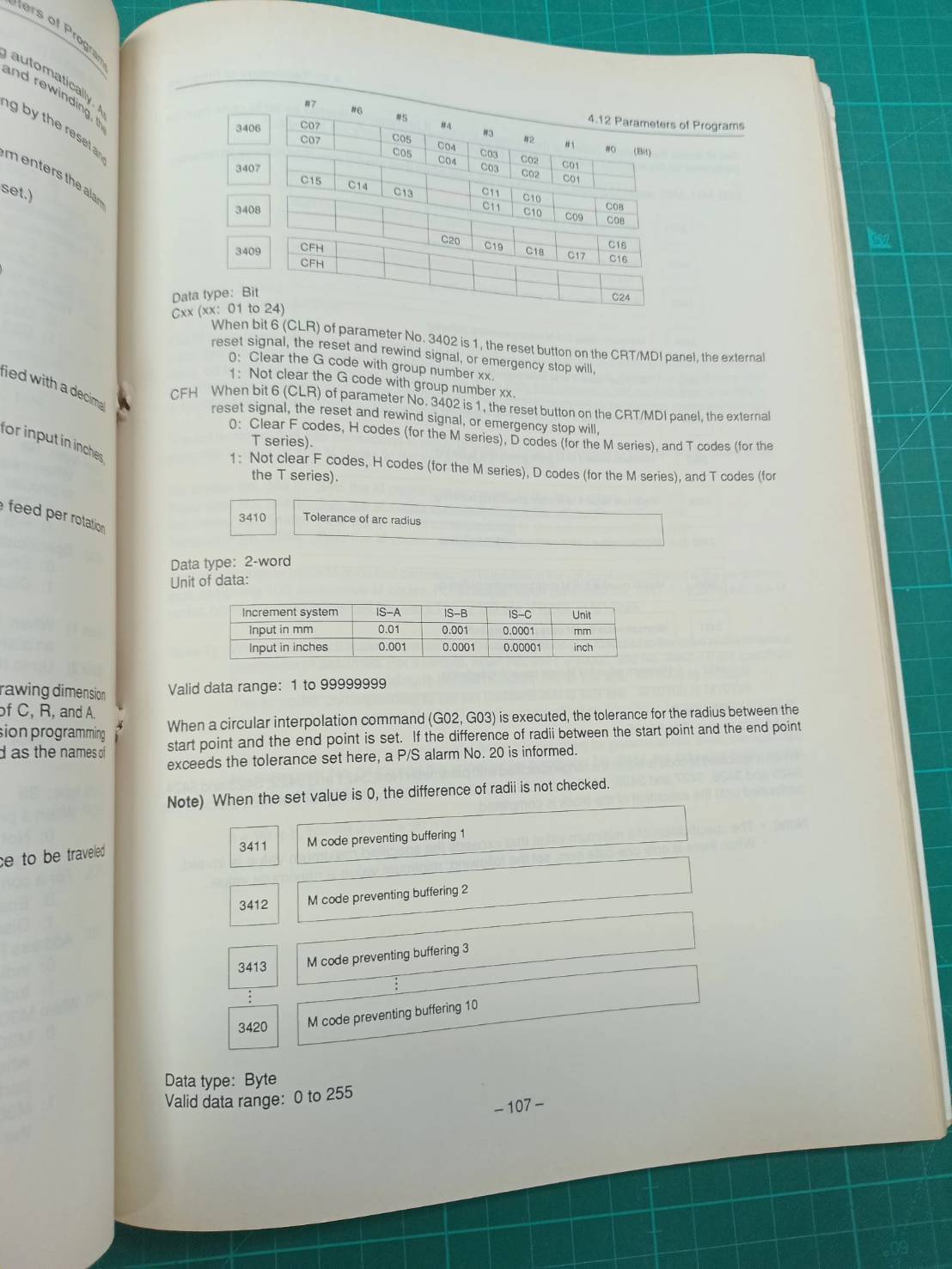 FANUC SERIES 16/18/160/180-MODEL B PARAMETER MANUAL B-62450E/02