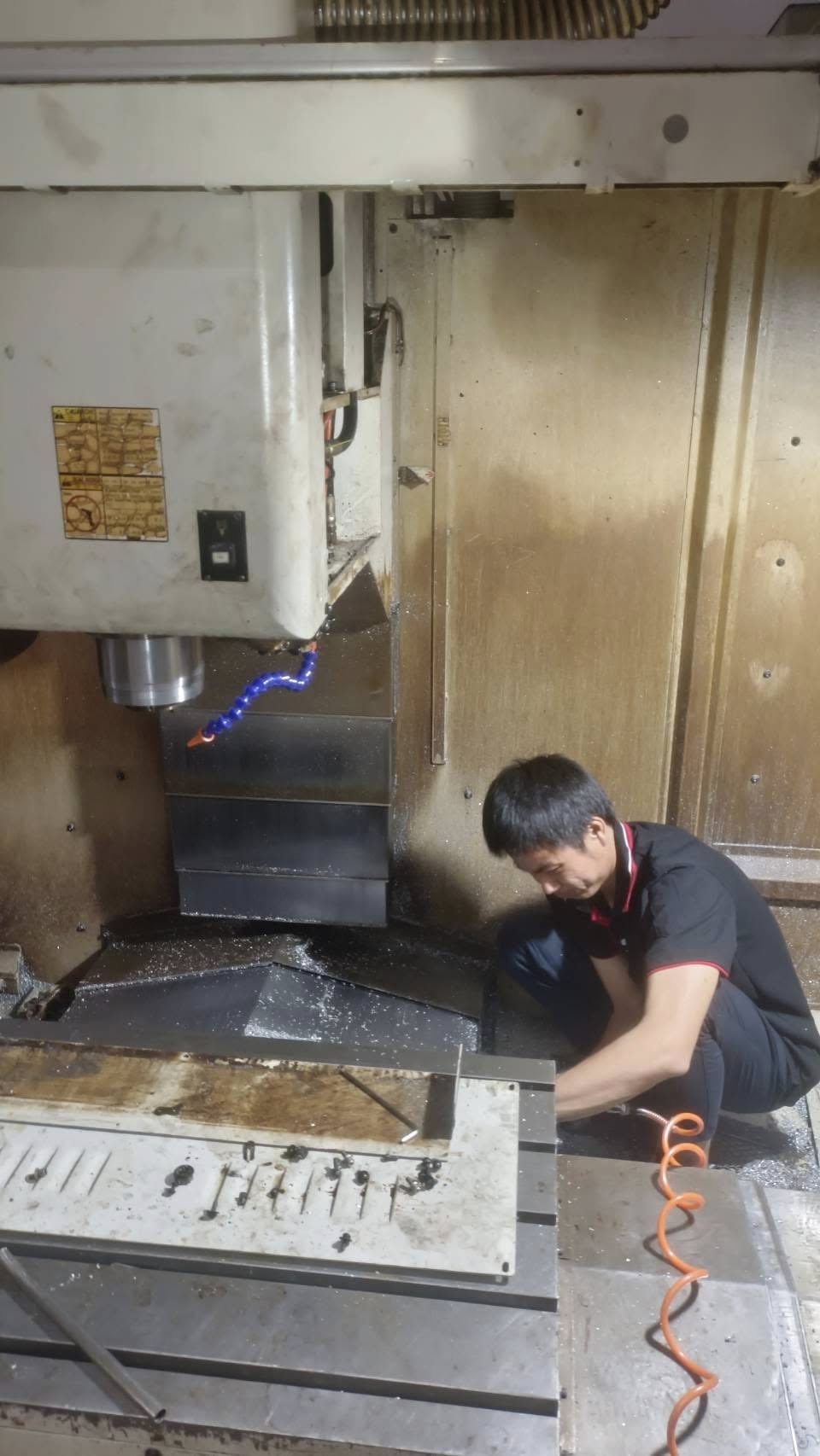 เก็บงานประกอบและ TEST RUN เครื่อง CNC HARTFORD PRO-1000 MITSUBISHI M70