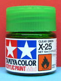 81525 acrylic mini x-25 clear green