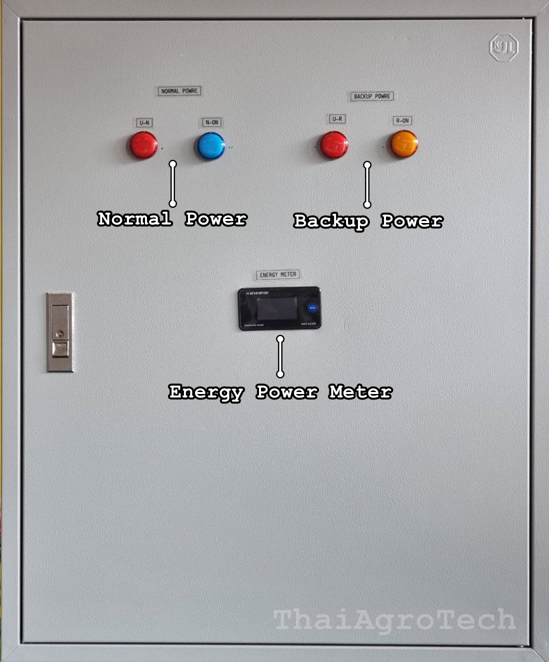 ตู้คอมบายเนอร์แบบไฮบริด 2 สตริง Hybrid Off-grid AC Combiner Box 2 string พร้อม สวิตซ์สลับแหล่งจ่ายไฟ อัตโนมัติ ระบบไฟฟ้าสำรอง ATS, Sinotimer, Energy power meter, ไฟแสดงสถานะการทำงาน