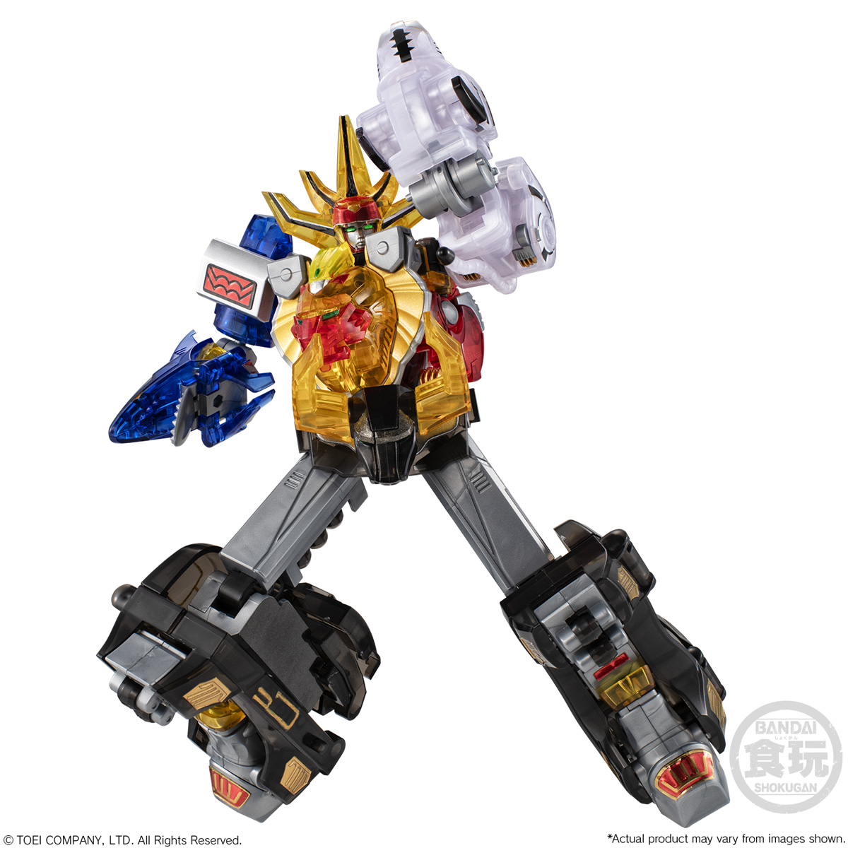 Preorderเข้า 10-11/2025 รบกวนสั่งแยกกับสินค้ารายการอื่นครับ Bandai SMP HYAKUJU SENTAI GAORANGER GAOKING CLEAR VER.W/O CANDY