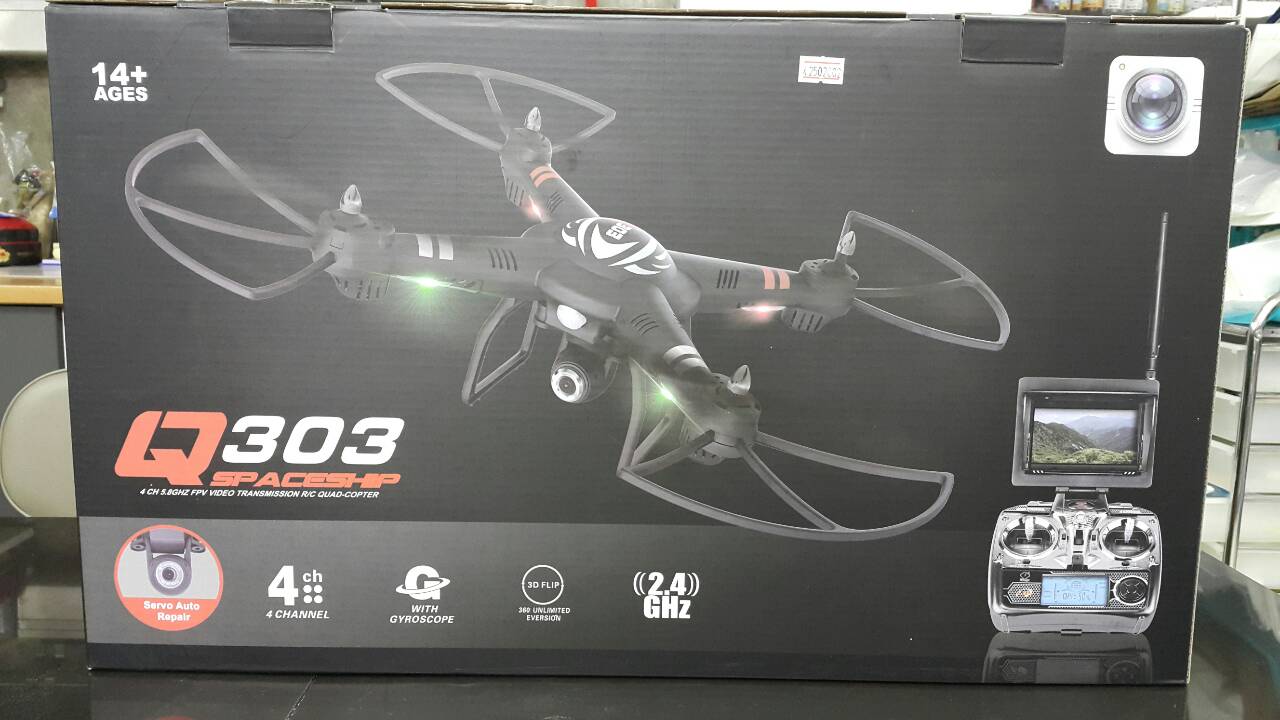 มี1 รอยืนยันก่อนโอน WL-Q303 spaceship Fpv big Drone 5.8 ghz + กล้อง