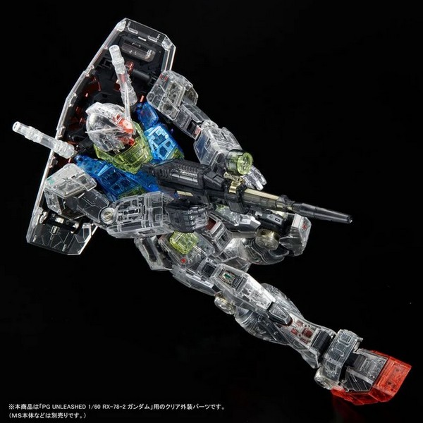 *เฉพาะพาสเกาะใส ไม่รวมหุ่น**Bandai 4573102614063 p-bandai clear color body for PG rx-78-2 unleashed