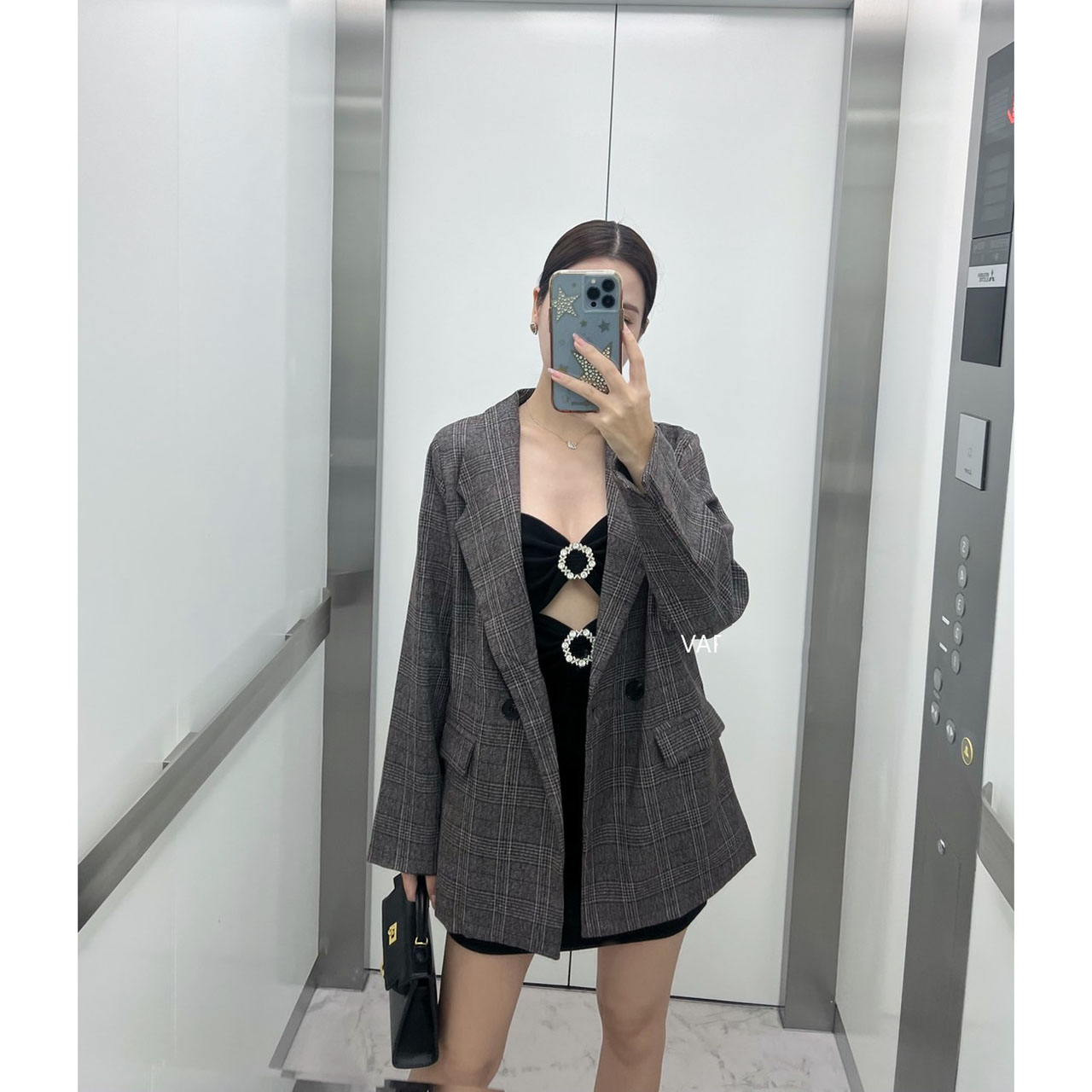 kudapy เสื้อสูทสีเทา เสื้อคลุมเกาหลี ผ้าใส่สบาย