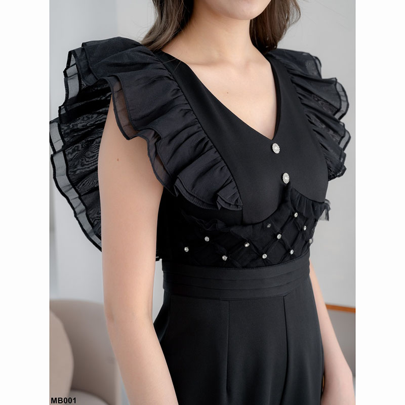 kudapy จั้มสูทขายาวสีขาว/สีดำ/สีชมพู แขนกุดขายาวทรงพอดีตัว สีพื้น งานซิปหลัง ให้ลุคเป็นสาวมั่น เหมาะกับการใส่ไปทำงานในแต่ละวัน