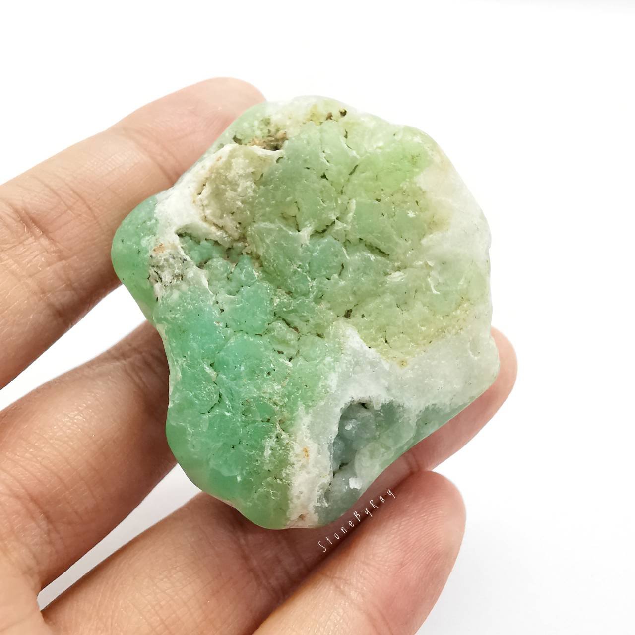 หินคริสโซเพรสก้อนธรรมชาติ Chrysoprase
