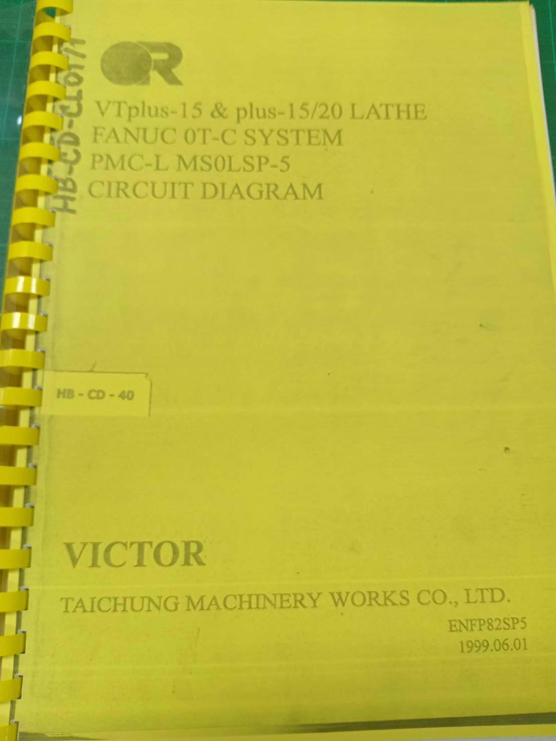 VICTOR VTPLUS-15 /20 0T-C LADDER WIRING DIAGRAM