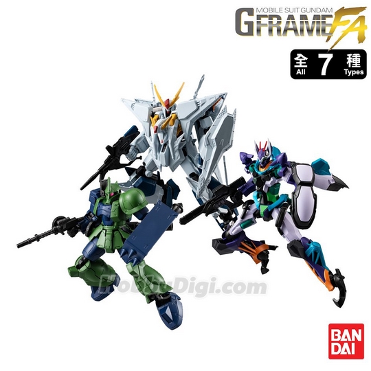 Preorderเข้า4-5/2026 รบกวนสั่งแยกกับสินค้ารายการอื่นครับ **ได้ครบ 7 แบบ* Bandai 4570117925924 MOBILE SUIT GUNDAM G-FRAME FA 09 W/O CANDY