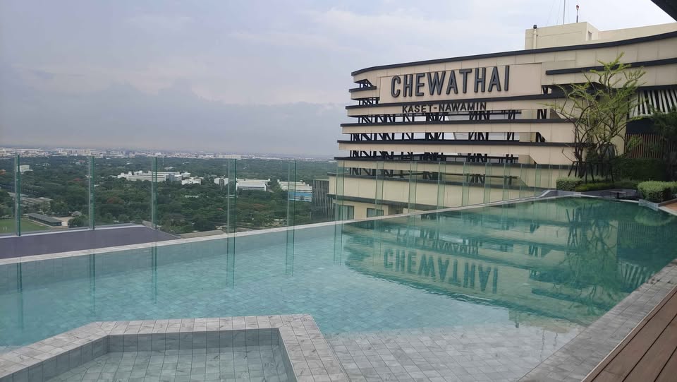 ปล่อยเช่า Chewathai Kaset - Nawamin (ชีวาทัย เกษตร - นวมินทร์) - โซนพื้นที่ BTS เกษตร เสนานิคม 1ห้องนอน 1ห้องน้ำ - ขนาดห้อง 28.6 ตรม. ชั้น 18 - ให้เช่า 12,000 ต่อเดือน