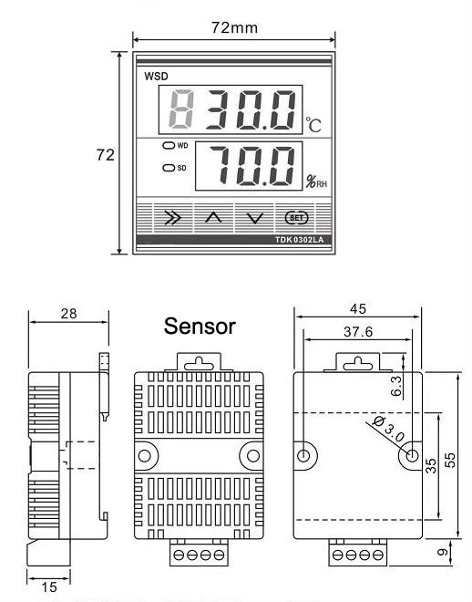 เครื่องควบคุม อุณหภูมิและความชื้น