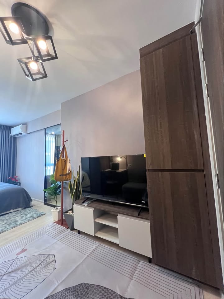 ให้เช่าห้องแบบ 1ห้องนอน 1ห้องน้ำ โซนพื้นที่ BTS คูคต คอนโด Nue Cross Khu Khot Station (นิว ครอส คูคต สเตชัน) ขนาดห้อง 23 ตรม. ชั้น 6 ตึก A