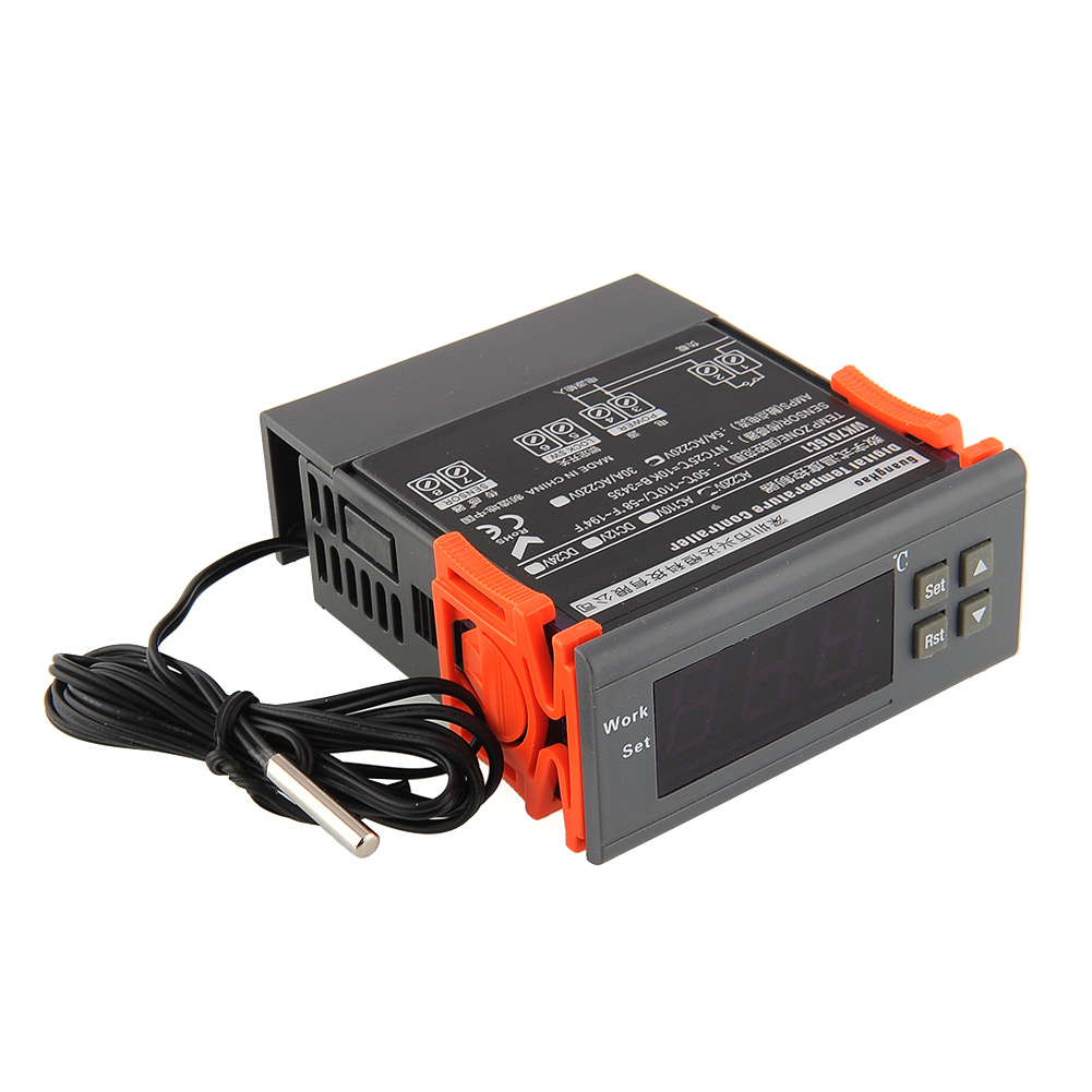 เครื่องควบคุมอุณหภูมิ (220V5A C(-50~110) Digital LCD Temp Temperature Controller Switch Thermostat)