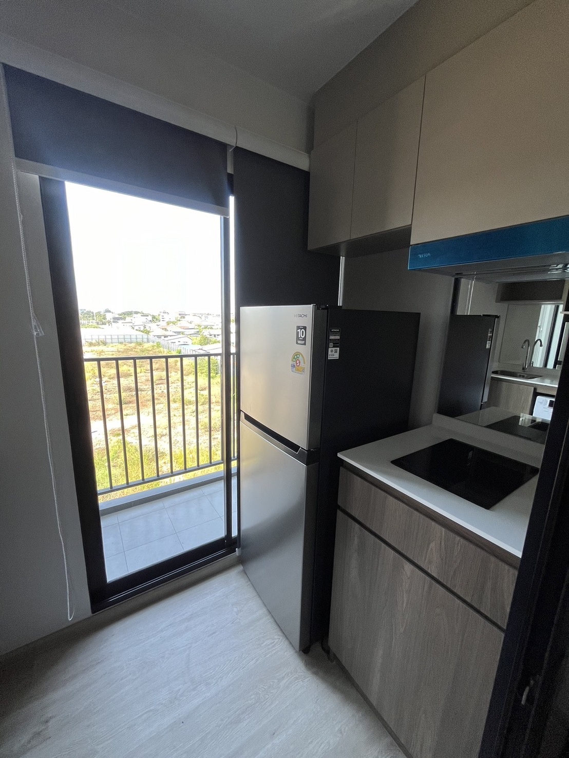 ปล่อยเช่าคอนโด Nue Core Khu Khot Station (นิว คอร์ คูคต สเตชัน) - ห้องใหม่มือแรก 1ห้องนอน 1ห้องน้ำ 1ห้องนั่งเล่น 1ห้องครัว - ใกล้ BTS คูดต - ขนาดห้อง 26.45 ตรม. ชั้น 7 ตึก D