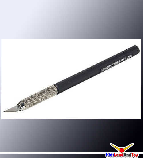 74040 Modeler's Knife มีดตัดจับแบบปากกา สีดำ+ใบมีดอะไหล่ 25 ชิ้น