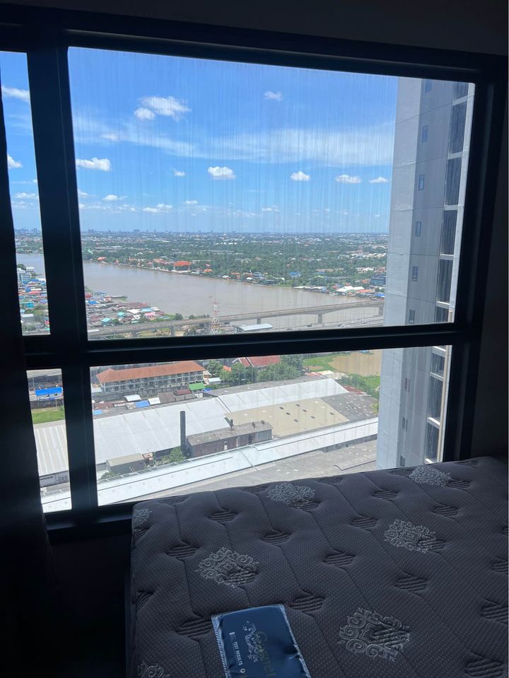 ปล่อยเช่าคอนโด The Politan Rive (เดอะ โพลิแทน รีฟ) - วิวแม่น้ำชั้นสูง 1ห้องนอน 1ห้องครัว 1ห้องน้ำ 1ห้องนั่งเล่น - ใกล้ MRTพระนั่งเกล้า - ขนาดห้อง 26 ตรม. ชั้น 29
