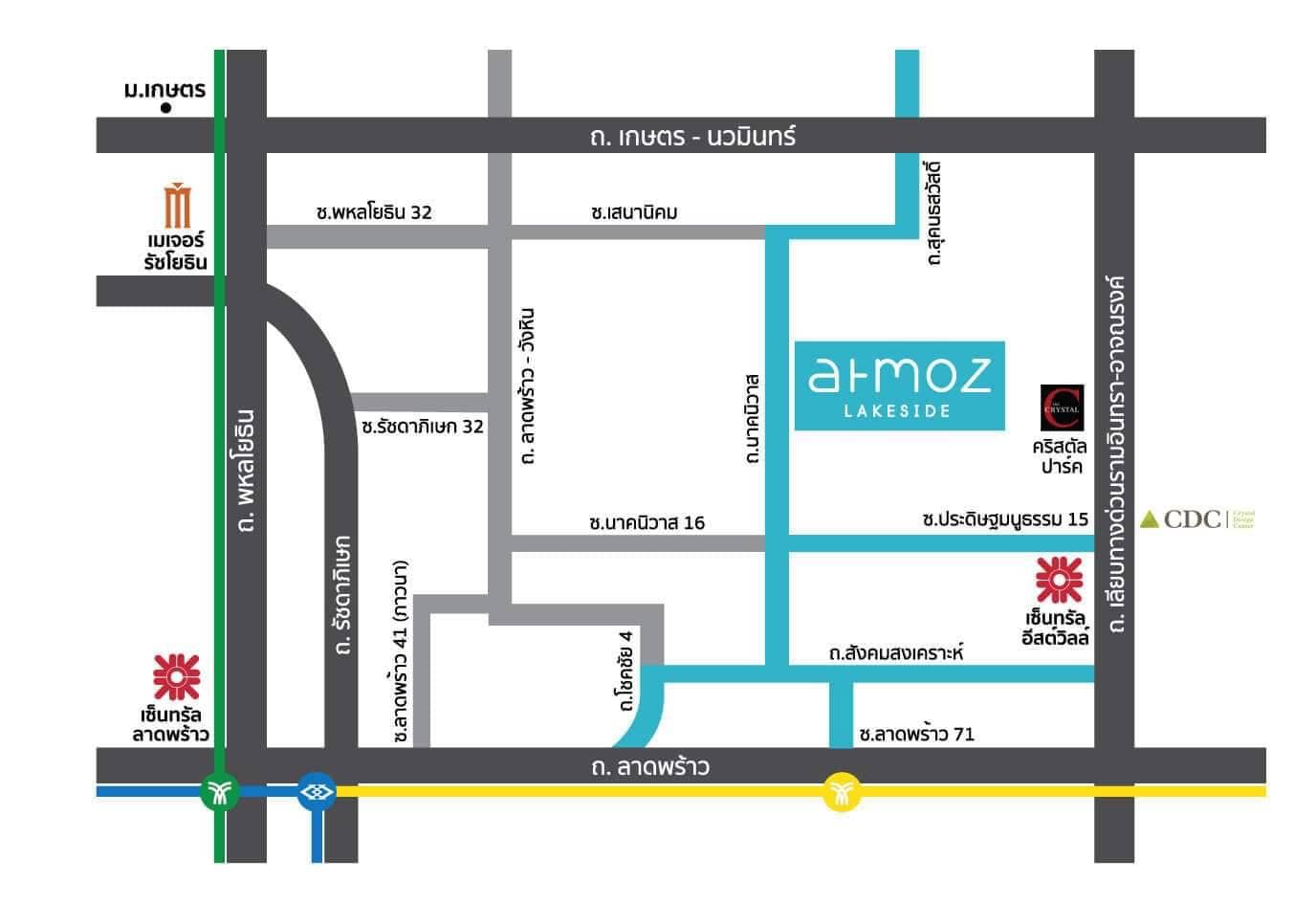 ปล่อยเช่า Atmoz Ladprao 71 (แอทโมซ ลาดพร้าว 71) - โซนพื้นที่ MRT ลาดพร้าว 71 1ห้องนอน 1ห้องน้ำ - ขนาดห้อง 24 ตรม. ชั้น 4 ตึก A - ให้เช่า 9,800 ต่อเดือน