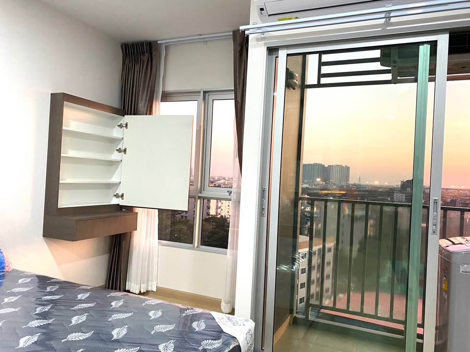 ให้เช่าห้องแบบ Studio 1ห้องน้ำ โซนพื้นที่ BTS ปู่เจ้า คอนโด Supalai Veranda Sukhumvit 117 (ศุภาลัย เวอเรนด้า สุขุมวิท 117) ขนาดห้อง 29 ตรม. ชั้น 9