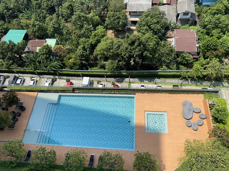 ให้เช่าคอนโด เดอะ ทรี ริโอ้ บางอ้อ สเตชั่น ชั้น15 วิวสระว่ายน้ำ