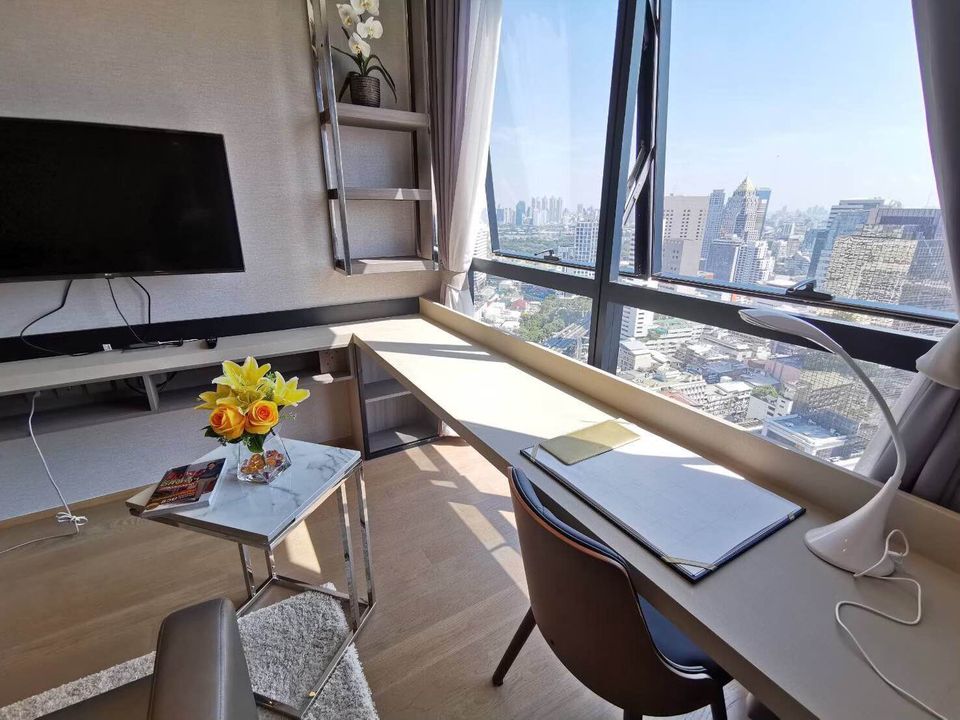 ปล่อยเช่าคอนโด Ashton Chula - Silom (แอชตัน จุฬา - สีลม) - ชั้นสูงวิวสวย 1ห้องนอน 1ห้องน้ำ 1ห้องนั่งเล่น - ใกล้ MRT สามย่าน/จุฬา - ขนาดห้อง 34.5 ตรม. ชั้น 34