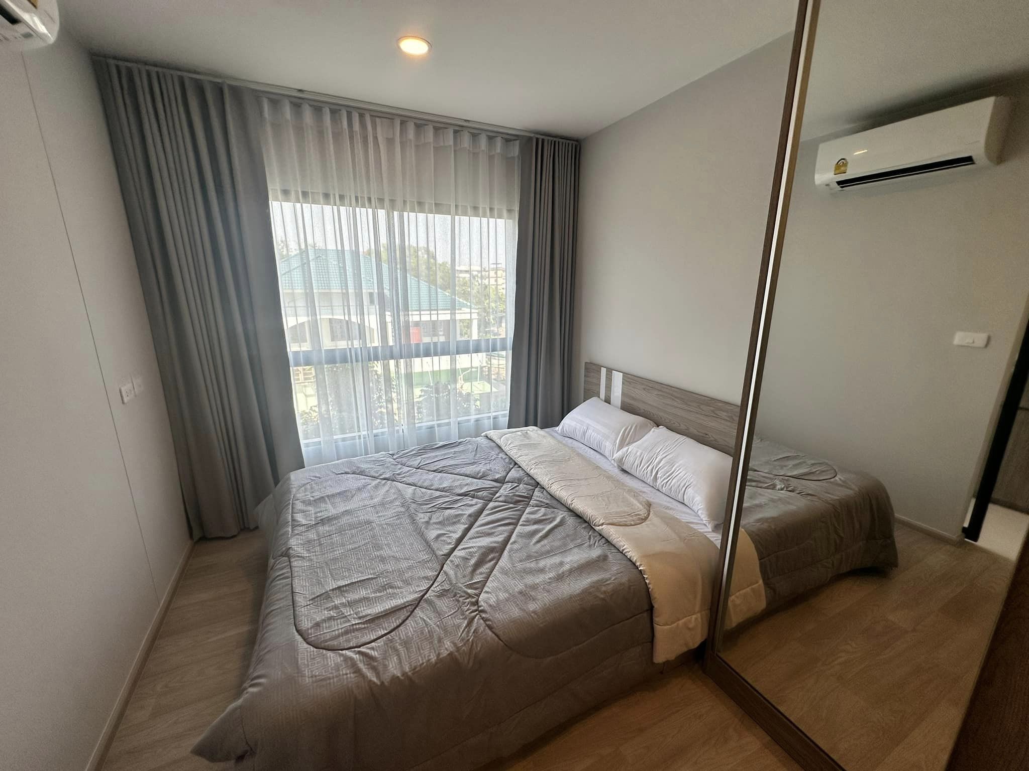 ให้เช่าคอนโด Plum Condo Sukhumvit 97.1 (พลัม คอนโด สุขุมวิท 97.1) - ตกแต่งเฟอร์ครบ - การเดินทาง: เพียง 550 เมตร ถึง BTS บางจาก