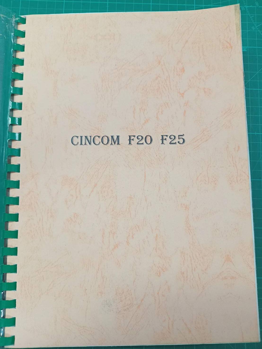 CINCOM F20 F25 LADDER WIRING PARILIST