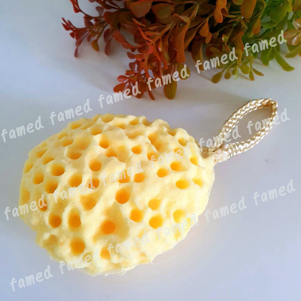 ฟองน้ำเด็กนุ่มนุ่ม ออร์แกนิค ขยายใหญ่พอดีมือเมื่อเปียกน้ำ