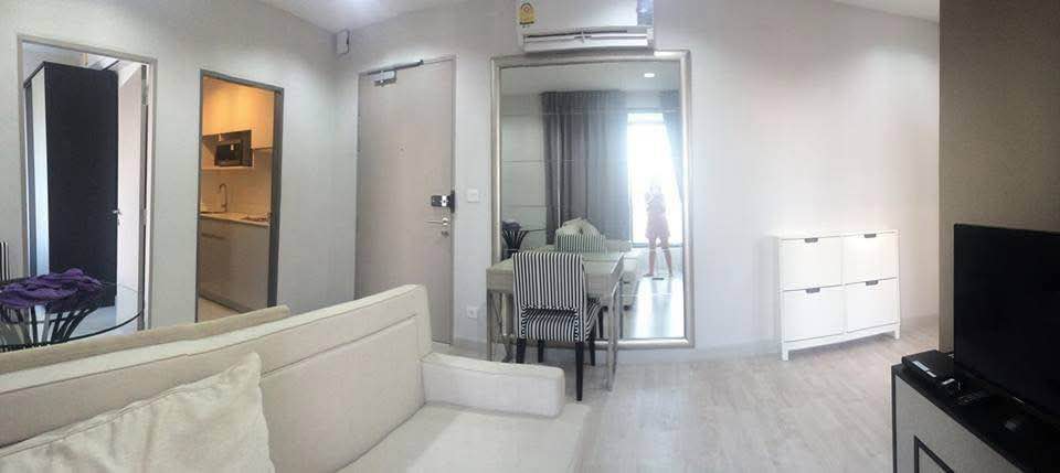 ให้เช่าคอนโด IDEO MOBI Sukhumvit 81 (ไอดีโอ โมบิ สุขุมวิท 81) โซน รถไฟฟ้า BTS อ่อนนุช ห้องแบบ 2ห้องนอน / 1ห้องน้ำ / โซนครัวปิด ขนาดห้อง 43 ตรม. ชั้น 15 ตึก B