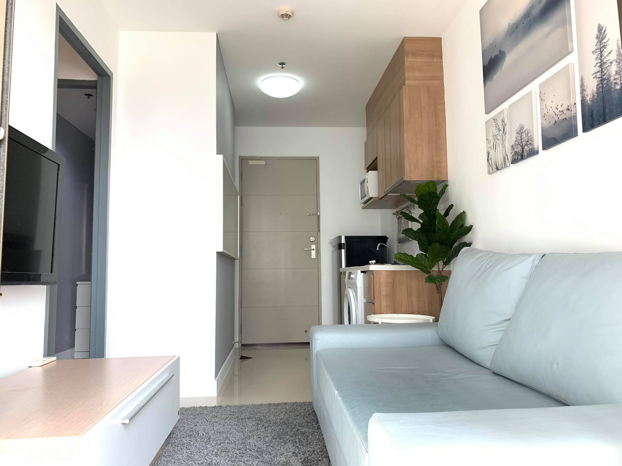 ให้เช่าคอนโด Ideo Mix Sukhumvit 103 (ไอดีโอ มิกซ์ สุขุมวิท 103) - ตกแต่งเฟอร์ครบมีเครื่องซักผ้าพร้อมอยู่ราคาต่อรองได้อีก - การเดินทาง: ติด BTS อุดมสุข