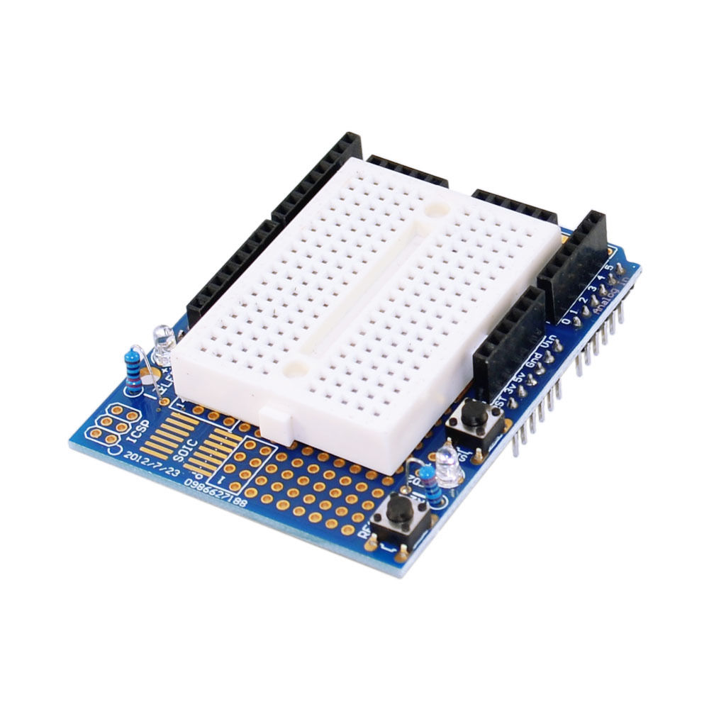 Uno ProtoShield Mini Breadboard PCB Prototype Uno Shield PCB UNO for Arduino พร้อม Mini Breadboard