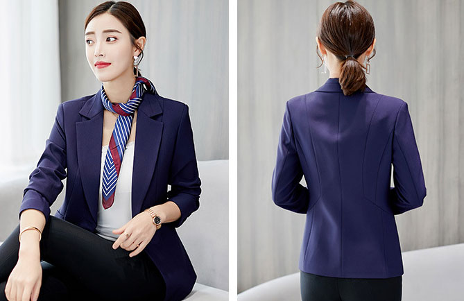 เสื้อสูทผู้หญิงแขนยาวสีกรมท่า S