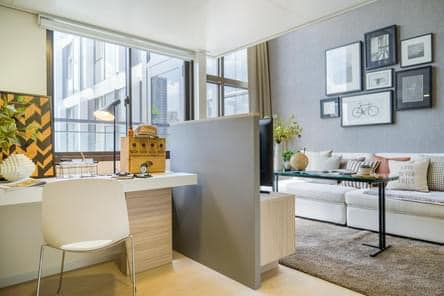 ปล่อยเช่าคอนโด Chewathai Residence Asoke (ชีวาทัย เรสซิเดนซ์ อโศก) - Duplex 1ห้องนอน 1ห้องน้ำ 1ห้องนั่งเล่น - ใกล้ MRT พราะราม9และเพชรบุรี/มศว./เซ็นทรัลพระราม9 - ขนาดห้อง 30 ตรม. ชั้น 16