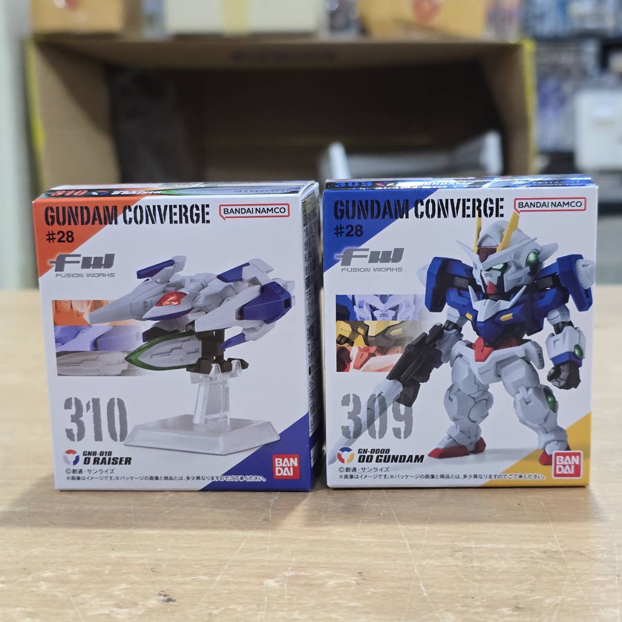 Bandai 28112568310 NO310+309 Gundam Double O+ O Raiser FW GUNDAM CONVERGE #28