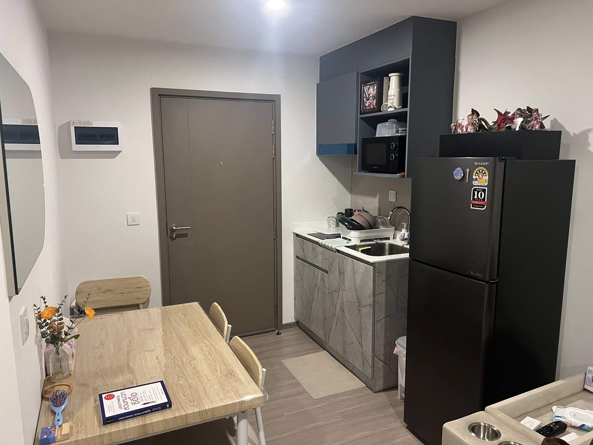 คอนโด Aspire Ratchayothin (แอสปาย รัชโยธิน) Low Rise โซนพื้นที่ BTS รัชโยธิน ม.เกษตร ให้เช่าห้องแบบ 1ห้องนอน 1ห้องน้ำ ขนาดห้อง 29 ตรม. ชั้น 7 ตึก A