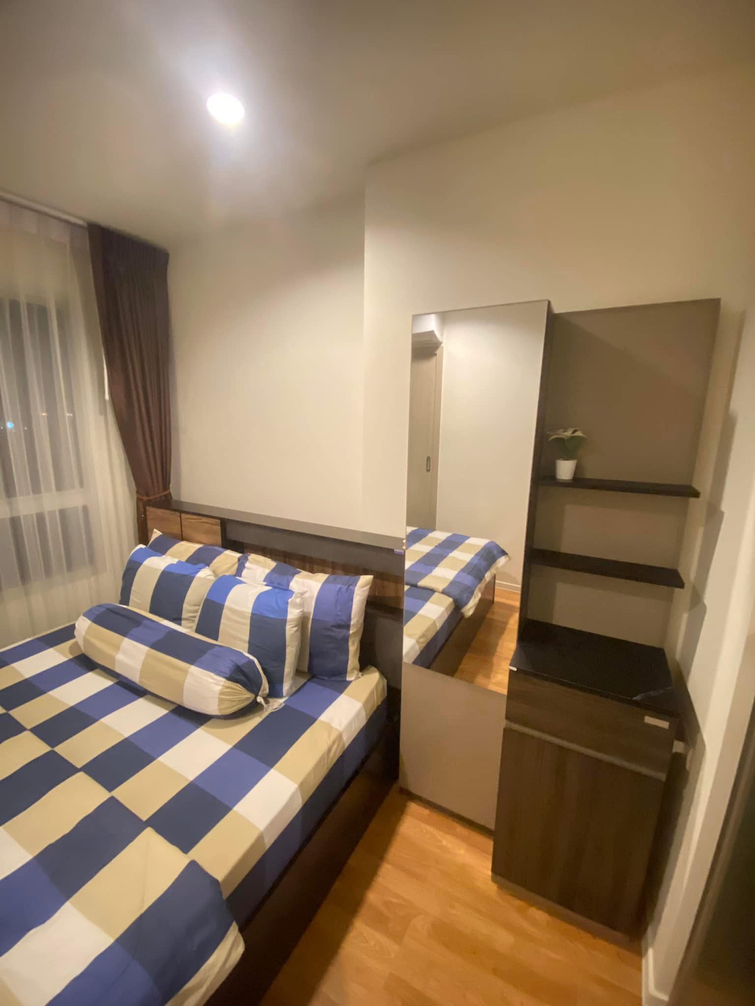 ให้เช่าห้องแบบ 1ห้องนอน 1ห้องน้ำ โซนพื้นที่ MRT หลักสอง คอนโด Lumpini Park Phetkasem 98 (ลุมพินี พาร์ค เพชรเกษม 98) ขนาดห้อง 26 ตรม. ชั้น 11 ตึก C