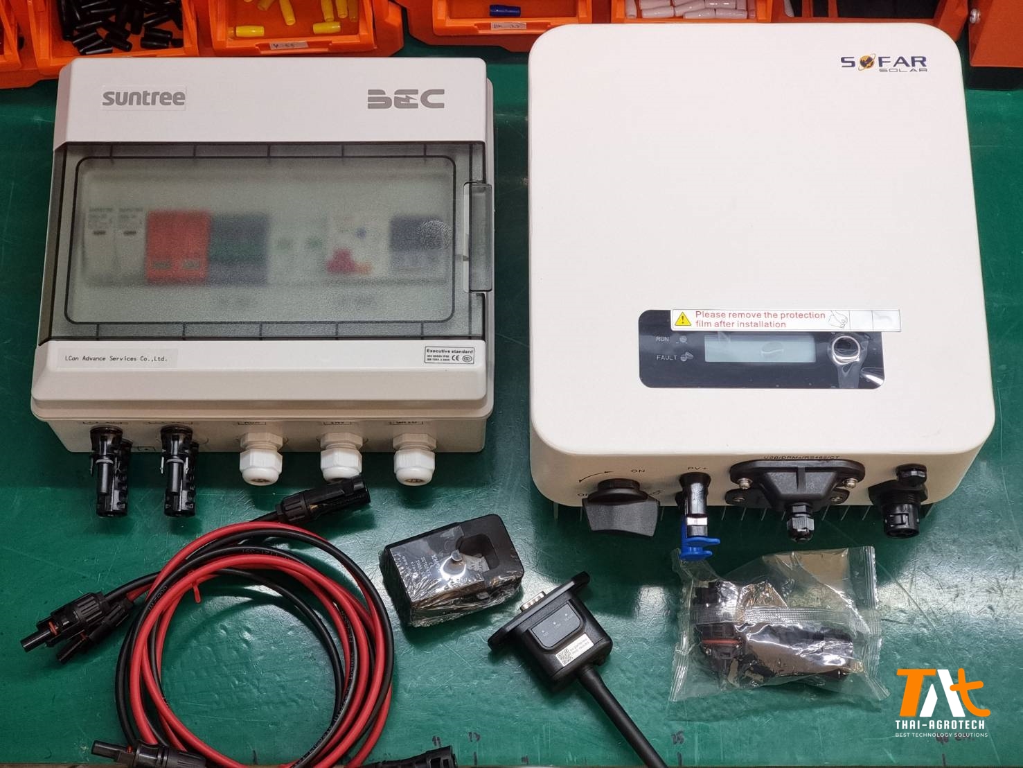 SOFAR ONGRID 3.3K DIY Set ชุดโซล่าเซลล์ระบบออนกริดพร้อมติดตั้ง ชุดติดตั้งด้วยตัวเอง อุปกรณ์ครบชุด (ยกเว้นแผงโซล่าร์)