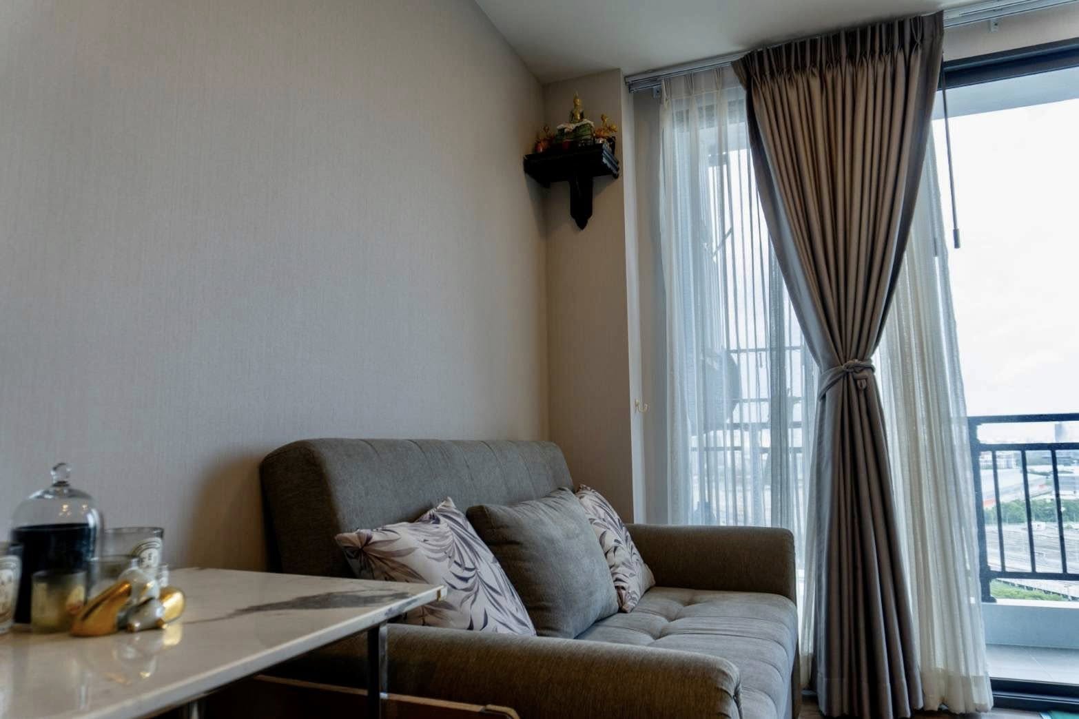 ให้เช่าห้องแบบ 1ห้องนอน 1ห้องน้ำ โซนพื้นที่ ถนนประชาอุทิศ MRT ศูนย์วัฒนธรรม คอนโด Artisan Ratchada (อาร์ติซาน รัชดา) High Rise ขนาดห้อง 28.28 ตรม. ชั้น 18 ตึก A