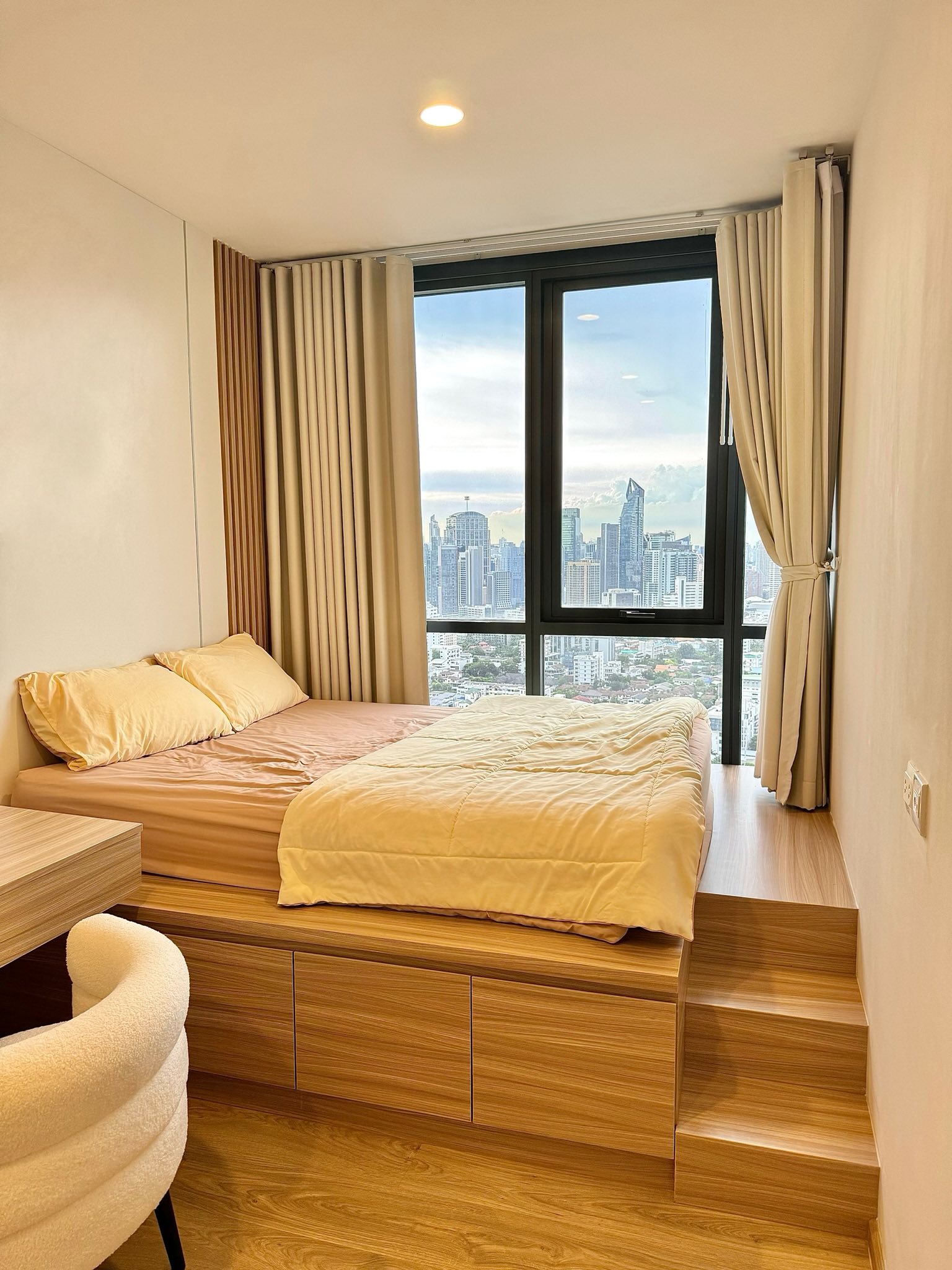 (โอกะ เฮ้าส์ สุขุมวิท 36) High Rise โซนพื้นที่ ถนนพระราม4 ใกล้ BTS ทองหล่อ ให้เช่าห้องแบบ 1ห้องนอน 1ห้องน้ำ มีอ่างอาบน้ำ