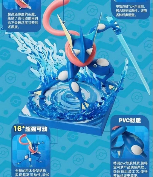 BLOKEES 810181530360 FIGURES POKEMON 74101 CLASSIC EDITION L GRENINJA