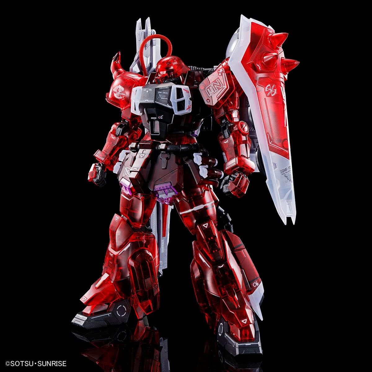 Bandai Limited Expro 4573102616340 MG 1/100 Gunner Zaku Warrior (Luna Maria Hawk exclusive machine) [Clear color]